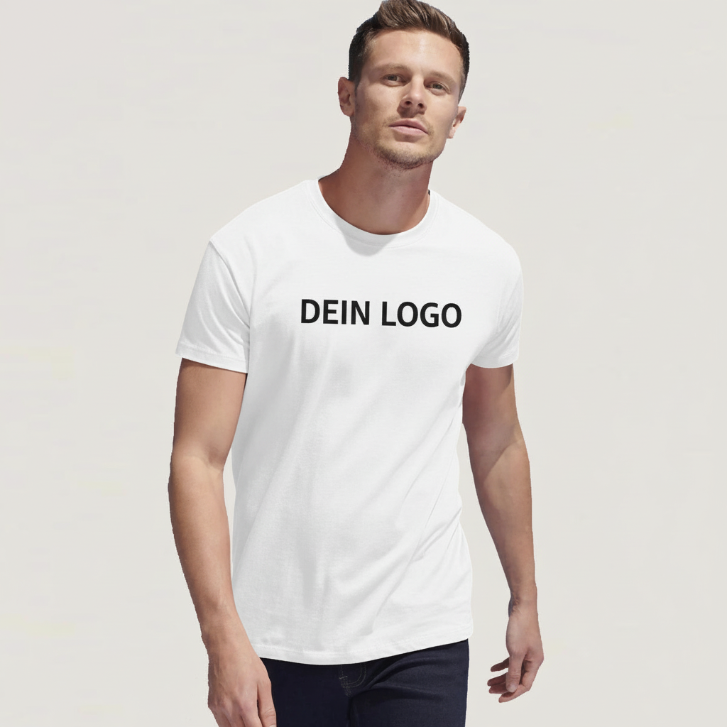 Premium T-Shirt mit DEIN LOGO Platzhalter